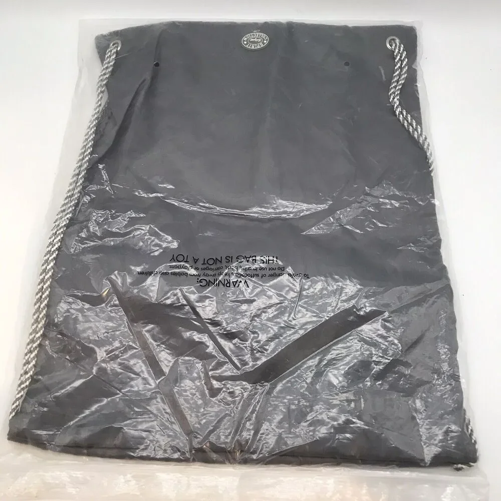 NEW Thirty-one Spirit Cinch Sac Backpack Spirit Grey Drawstring Soccer Gym Bag